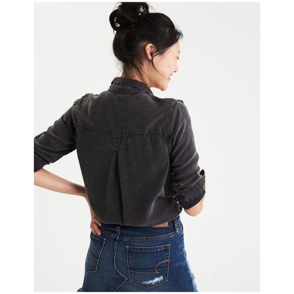 AEO Boyfriend Paint-Splattered Utility Shirt [F2] - Picture 2 of 8